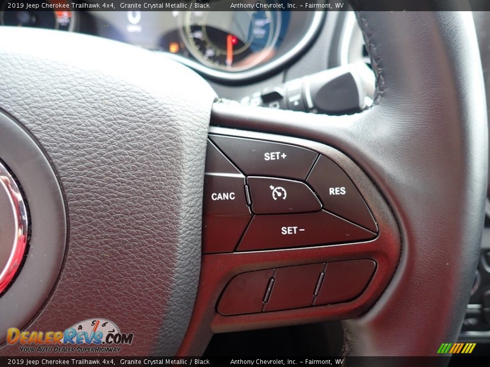 2019 Jeep Cherokee Trailhawk 4x4 Granite Crystal Metallic / Black Photo #18
