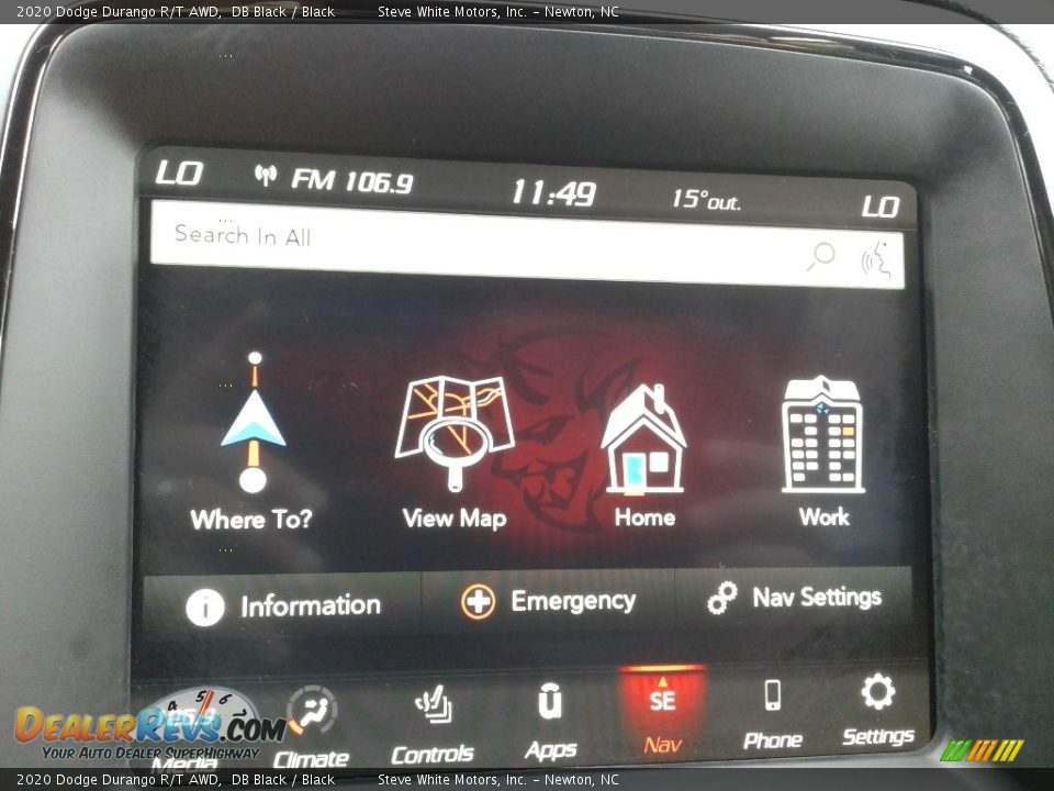 2020 Dodge Durango R/T AWD DB Black / Black Photo #25