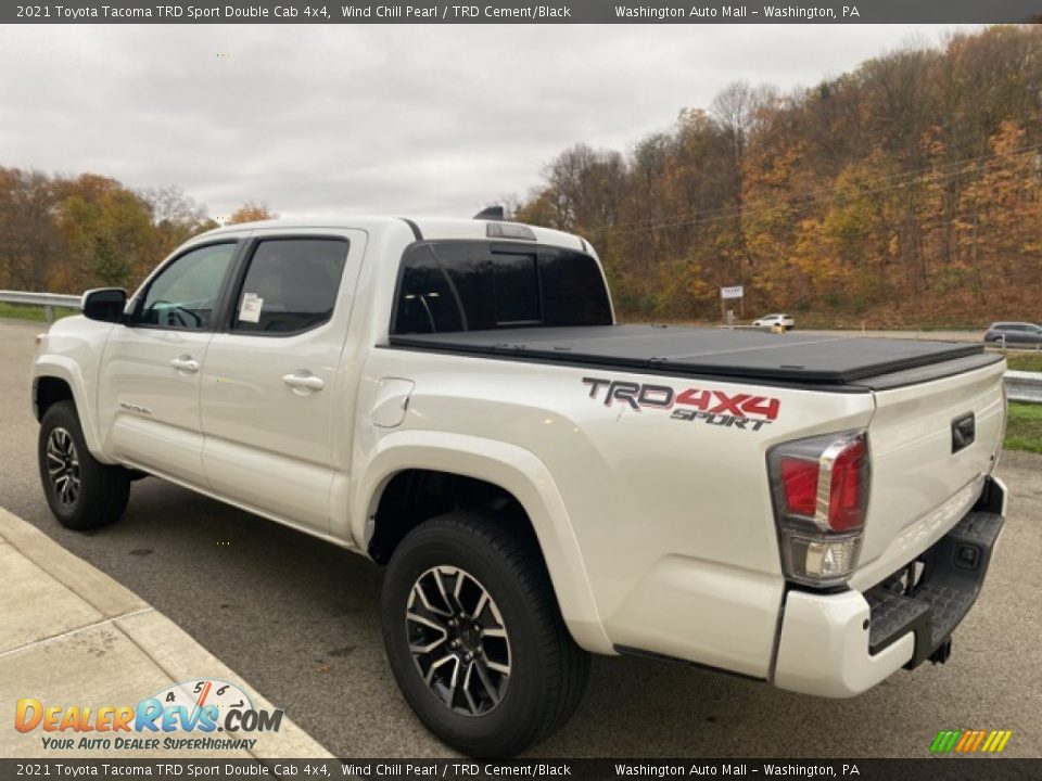 2021 Toyota Tacoma TRD Sport Double Cab 4x4 Wind Chill Pearl / TRD Cement/Black Photo #2