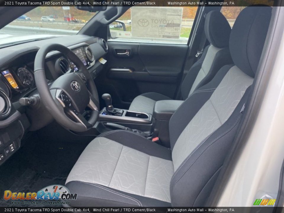 2021 Toyota Tacoma TRD Sport Double Cab 4x4 Wind Chill Pearl / TRD Cement/Black Photo #4