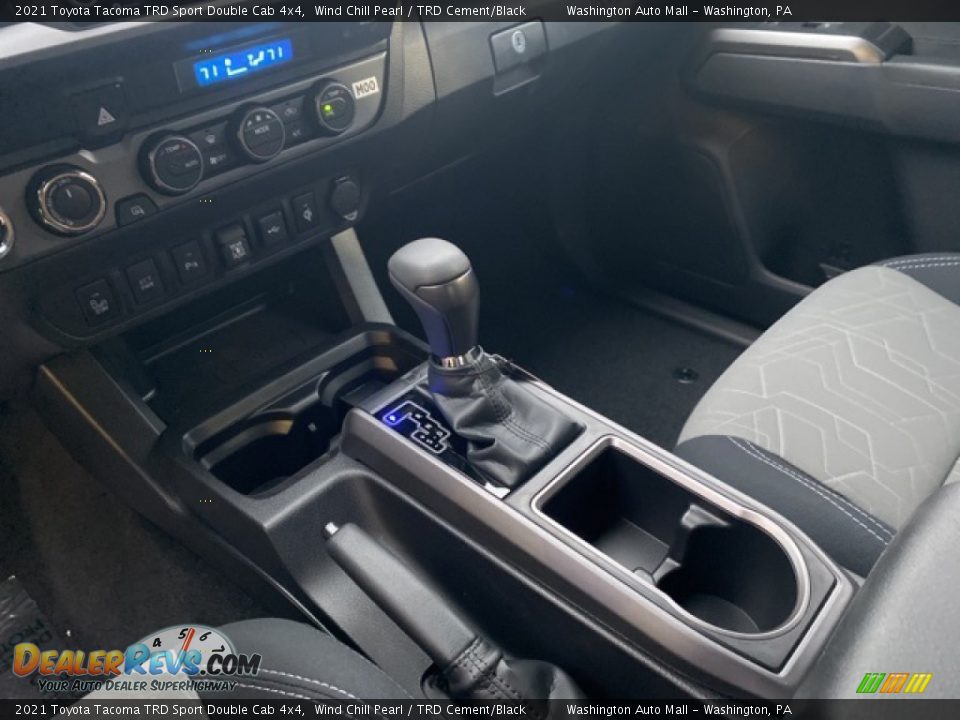 2021 Toyota Tacoma TRD Sport Double Cab 4x4 Wind Chill Pearl / TRD Cement/Black Photo #5