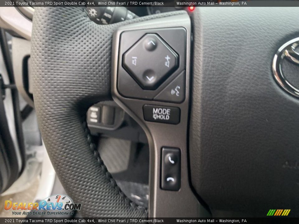 2021 Toyota Tacoma TRD Sport Double Cab 4x4 Wind Chill Pearl / TRD Cement/Black Photo #8