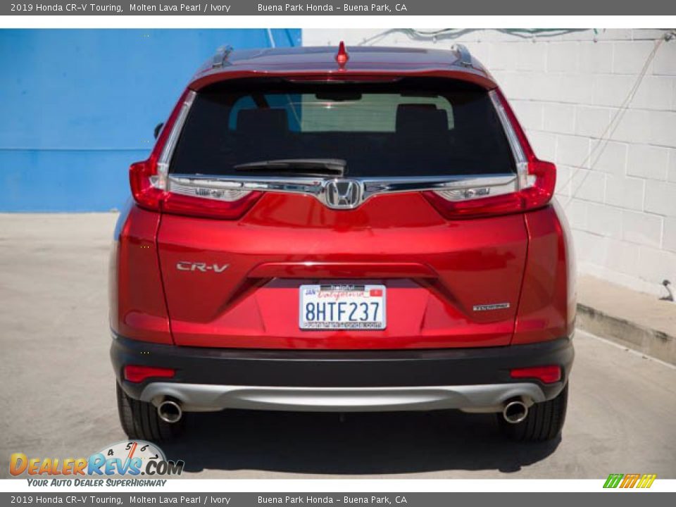 2019 Honda CR-V Touring Molten Lava Pearl / Ivory Photo #9