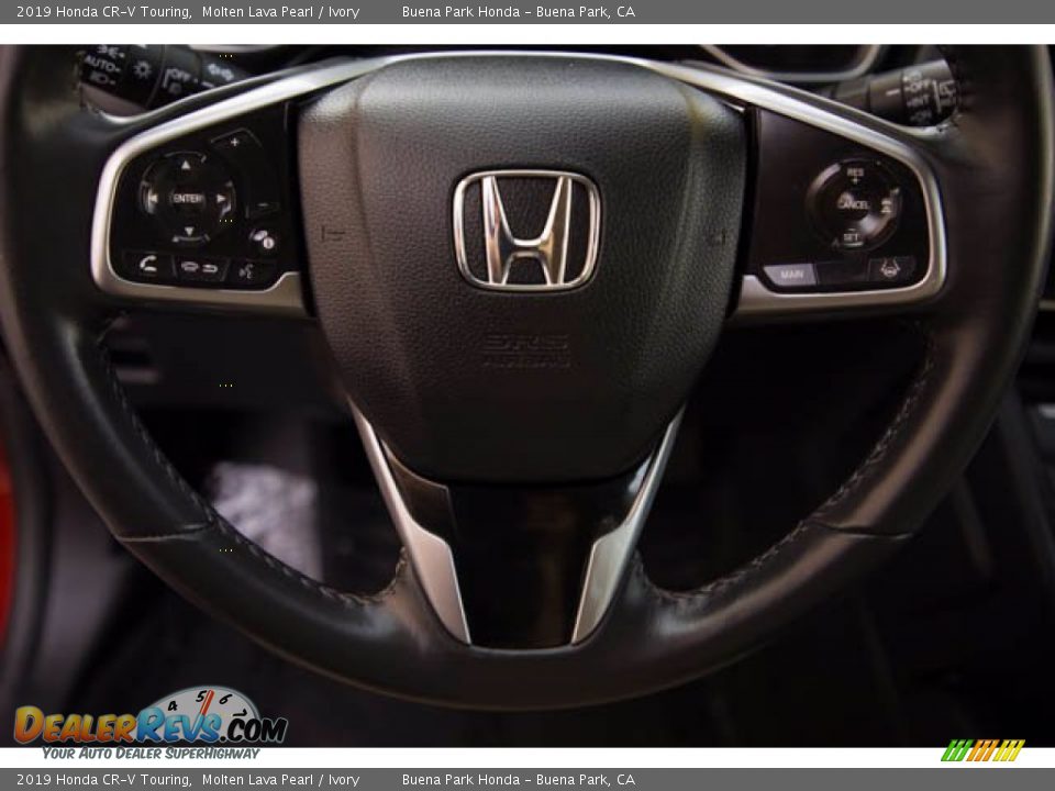 2019 Honda CR-V Touring Molten Lava Pearl / Ivory Photo #11