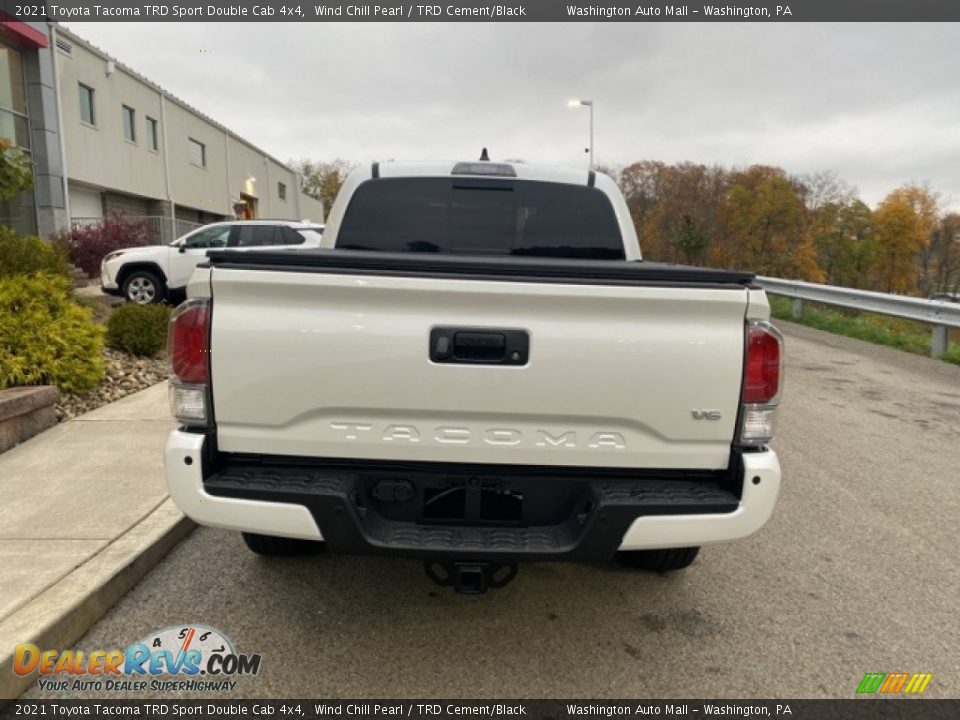 2021 Toyota Tacoma TRD Sport Double Cab 4x4 Wind Chill Pearl / TRD Cement/Black Photo #13