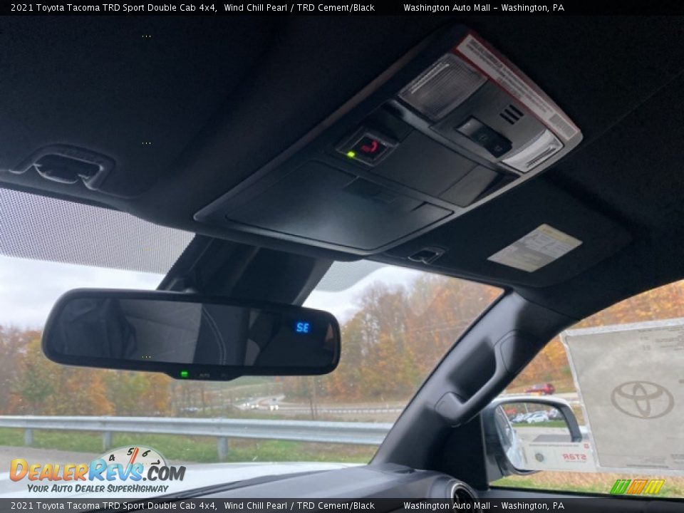 2021 Toyota Tacoma TRD Sport Double Cab 4x4 Wind Chill Pearl / TRD Cement/Black Photo #15