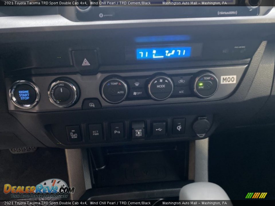 2021 Toyota Tacoma TRD Sport Double Cab 4x4 Wind Chill Pearl / TRD Cement/Black Photo #16