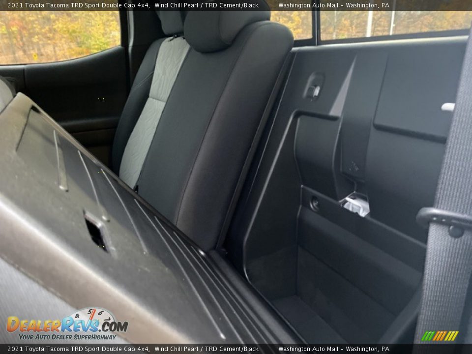 2021 Toyota Tacoma TRD Sport Double Cab 4x4 Wind Chill Pearl / TRD Cement/Black Photo #21
