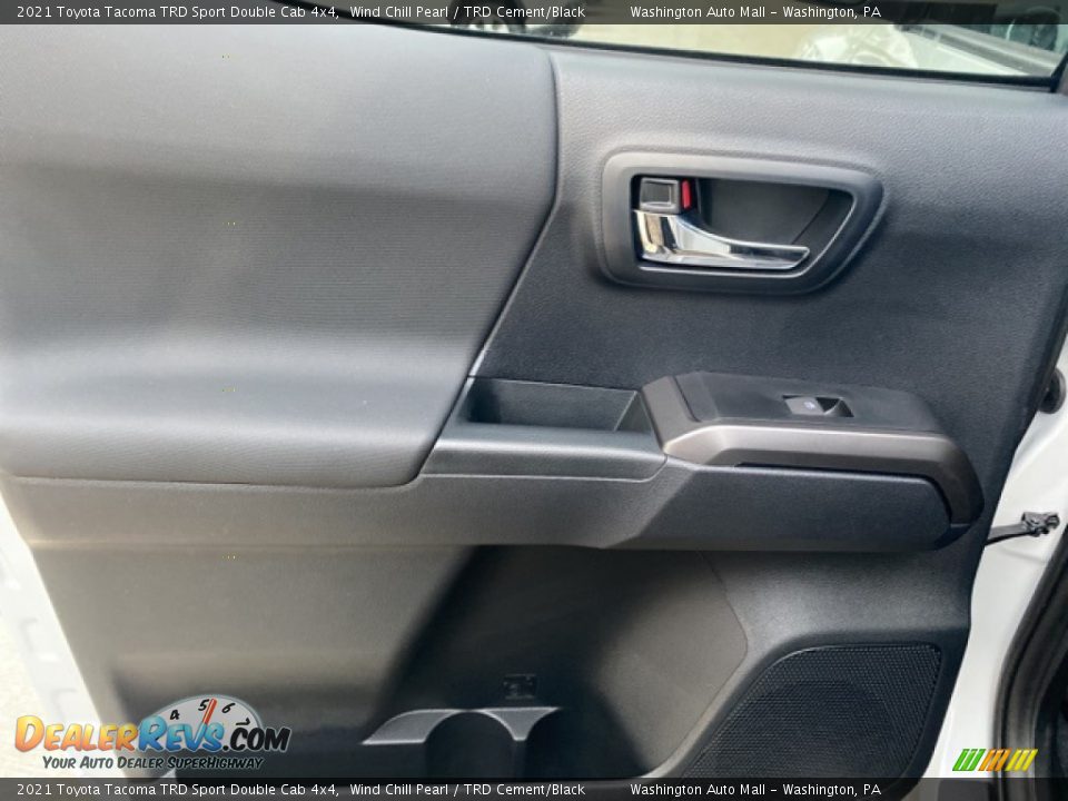 2021 Toyota Tacoma TRD Sport Double Cab 4x4 Wind Chill Pearl / TRD Cement/Black Photo #22