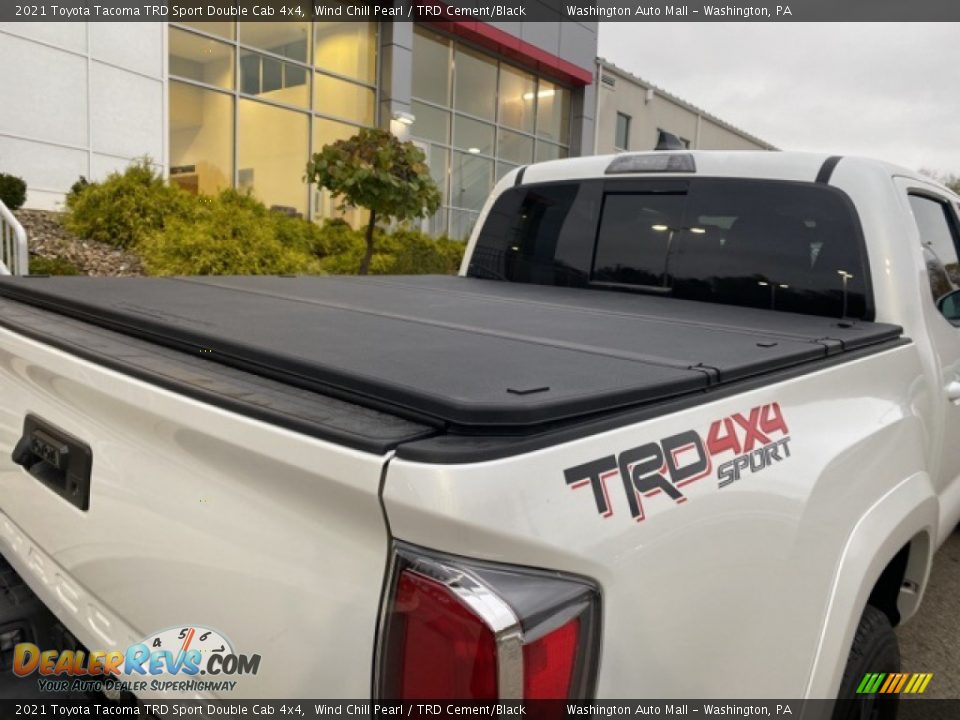 2021 Toyota Tacoma TRD Sport Double Cab 4x4 Wind Chill Pearl / TRD Cement/Black Photo #25