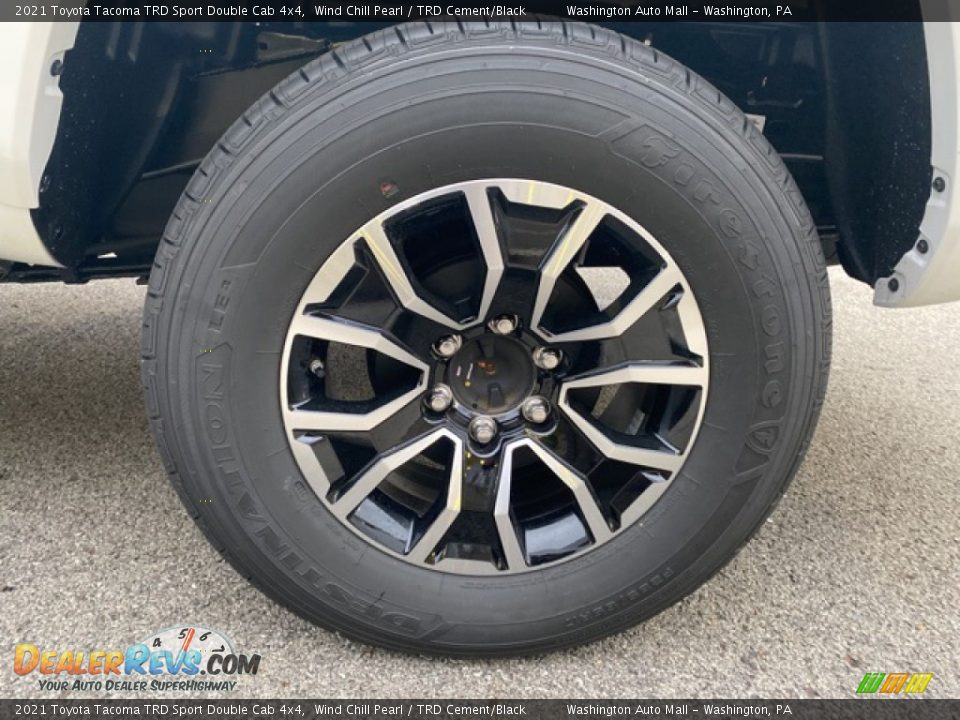 2021 Toyota Tacoma TRD Sport Double Cab 4x4 Wind Chill Pearl / TRD Cement/Black Photo #26