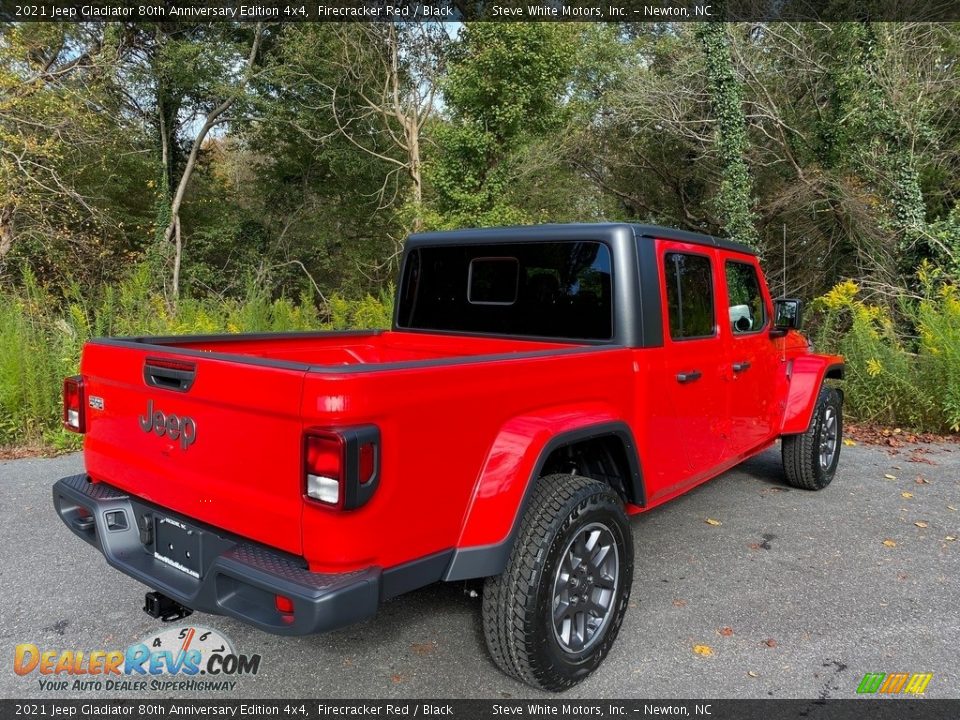 2021 Jeep Gladiator 80th Anniversary Edition 4x4 Firecracker Red / Black Photo #6