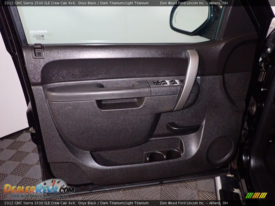 2012 GMC Sierra 1500 SLE Crew Cab 4x4 Onyx Black / Dark Titanium/Light Titanium Photo #15