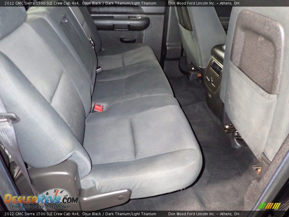 2012 GMC Sierra 1500 SLE Crew Cab 4x4 Onyx Black / Dark Titanium/Light Titanium Photo #21