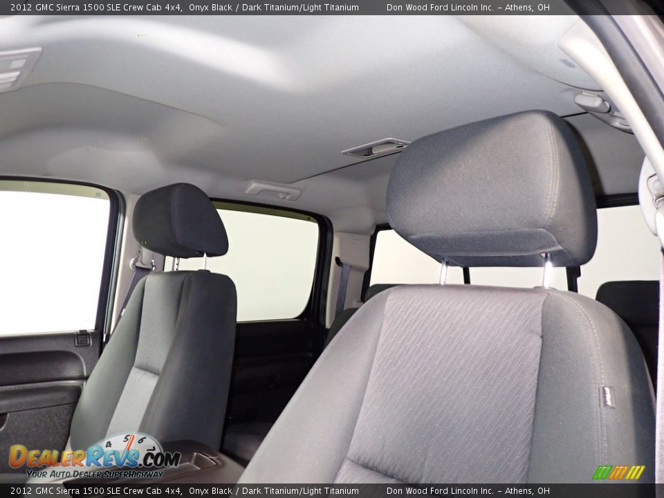 2012 GMC Sierra 1500 SLE Crew Cab 4x4 Onyx Black / Dark Titanium/Light Titanium Photo #29