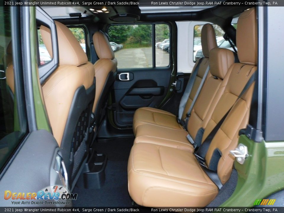 Rear Seat of 2021 Jeep Wrangler Unlimited Rubicon 4x4 Photo #12