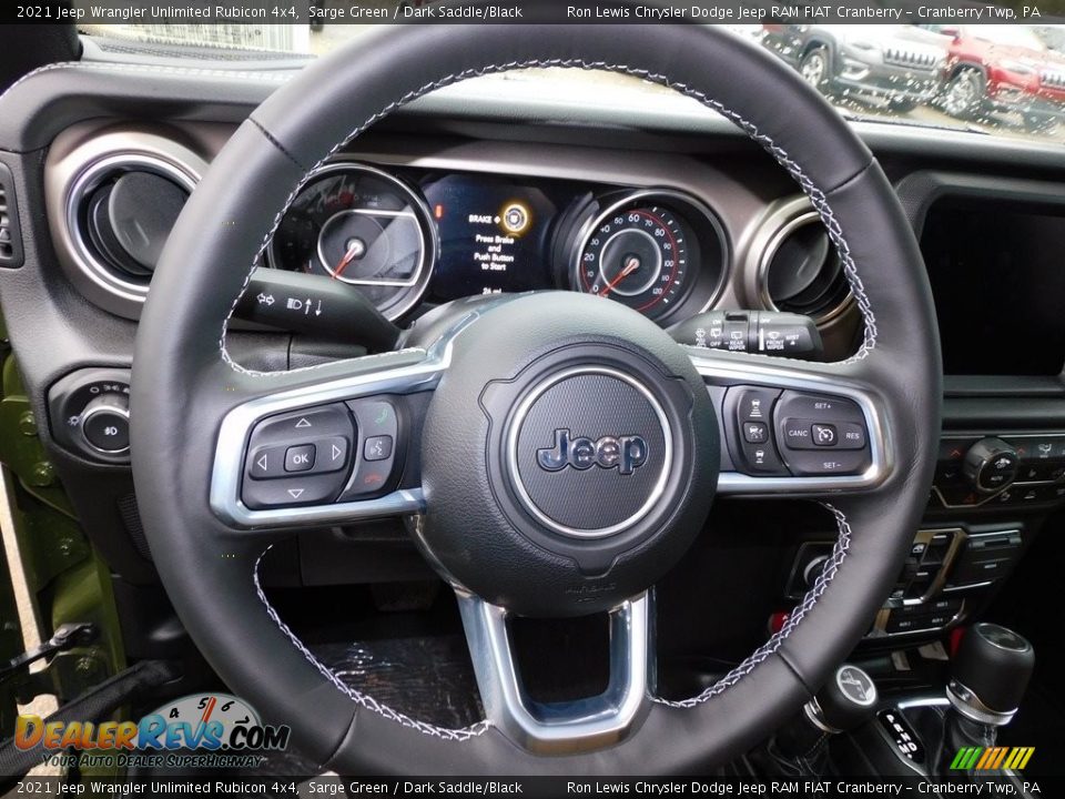 2021 Jeep Wrangler Unlimited Rubicon 4x4 Steering Wheel Photo #19