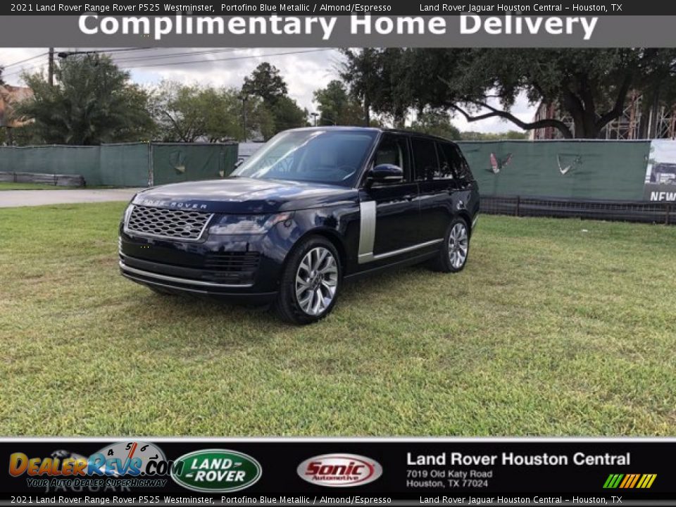 2021 Land Rover Range Rover P525 Westminster Portofino Blue Metallic / Almond/Espresso Photo #1