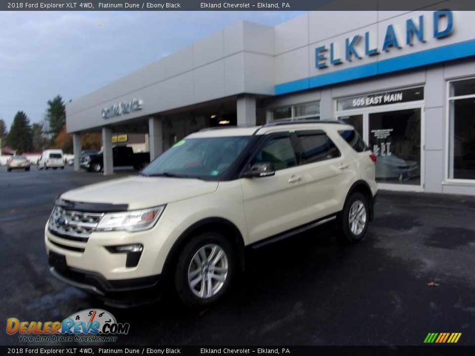 2018 Ford Explorer XLT 4WD Platinum Dune / Ebony Black Photo #2
