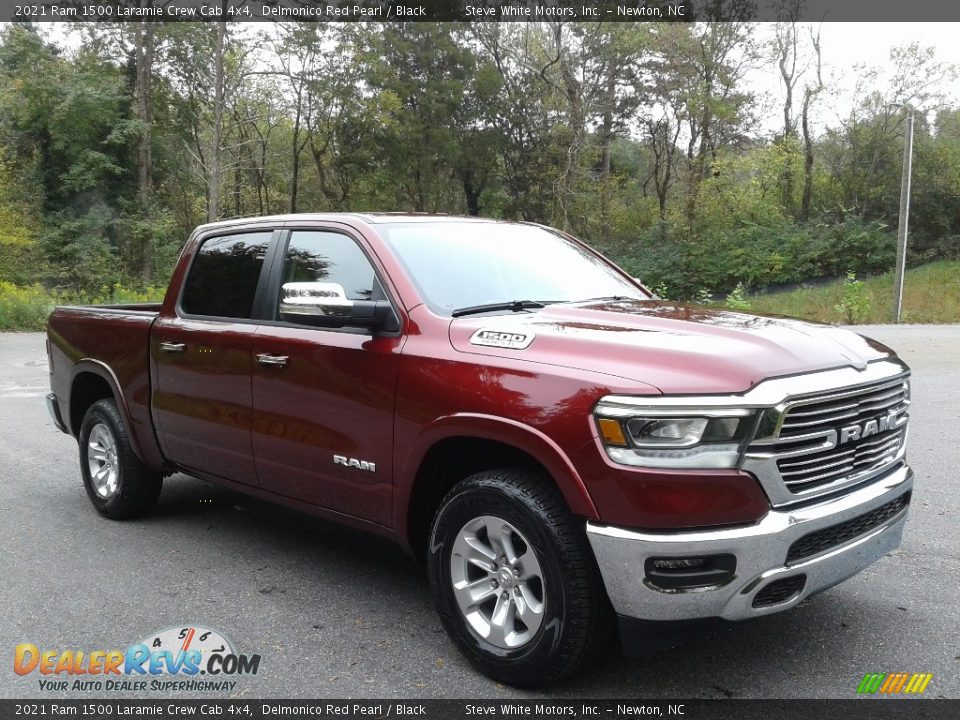 2021 Ram 1500 Laramie Crew Cab 4x4 Delmonico Red Pearl / Black Photo #4