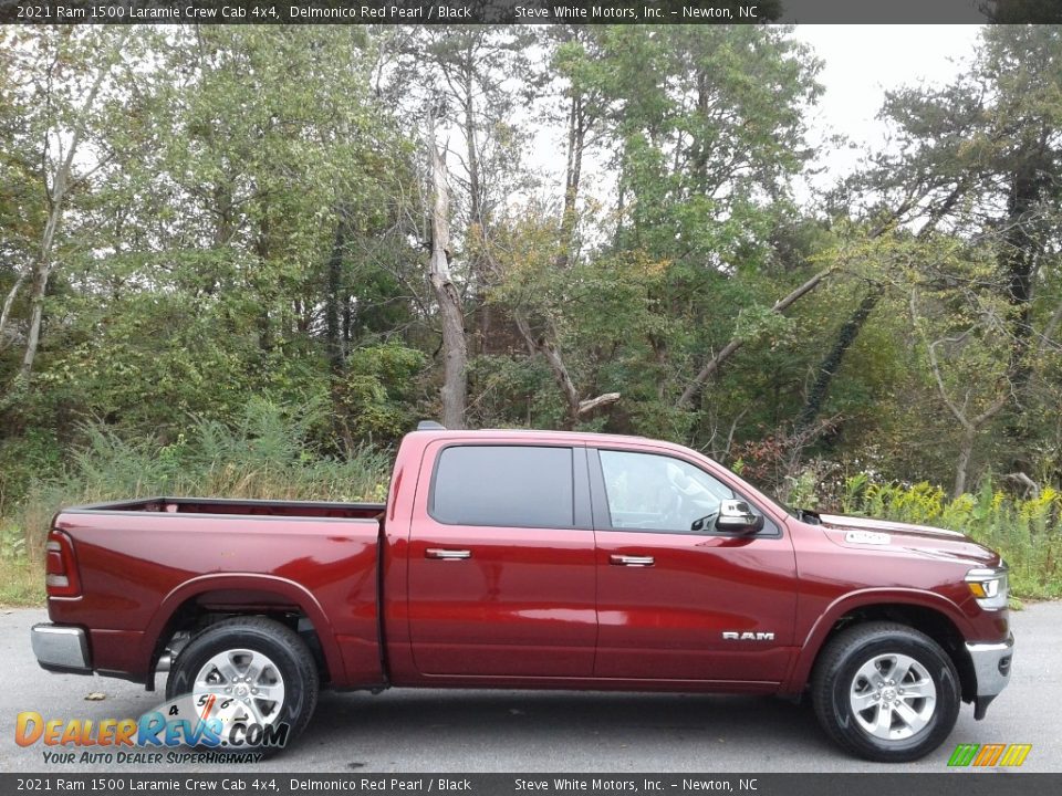 Delmonico Red Pearl 2021 Ram 1500 Laramie Crew Cab 4x4 Photo #5