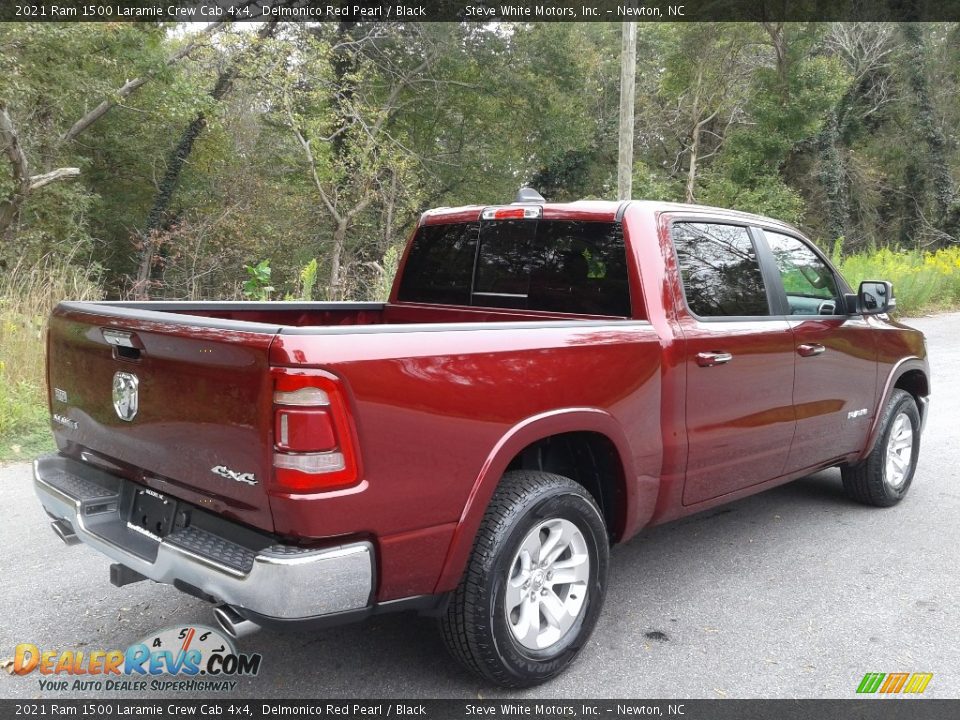 2021 Ram 1500 Laramie Crew Cab 4x4 Delmonico Red Pearl / Black Photo #6