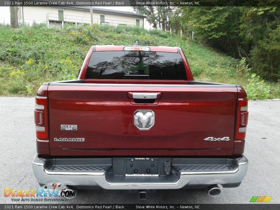 2021 Ram 1500 Laramie Crew Cab 4x4 Delmonico Red Pearl / Black Photo #7