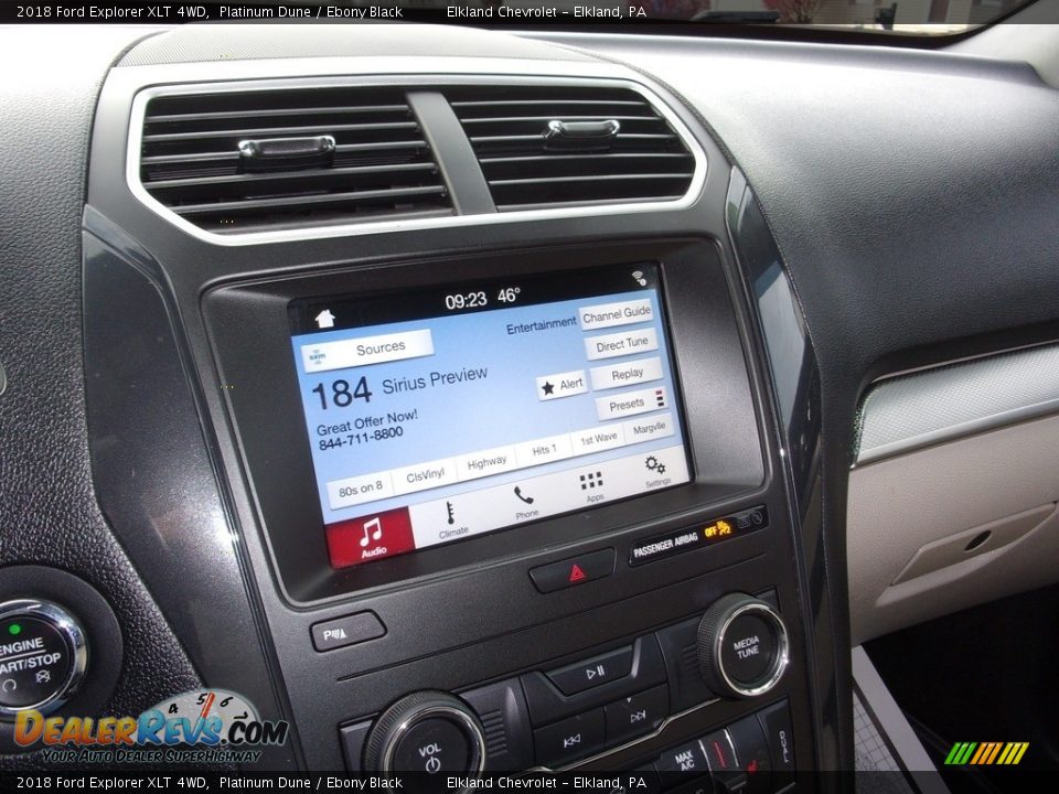 2018 Ford Explorer XLT 4WD Platinum Dune / Ebony Black Photo #25