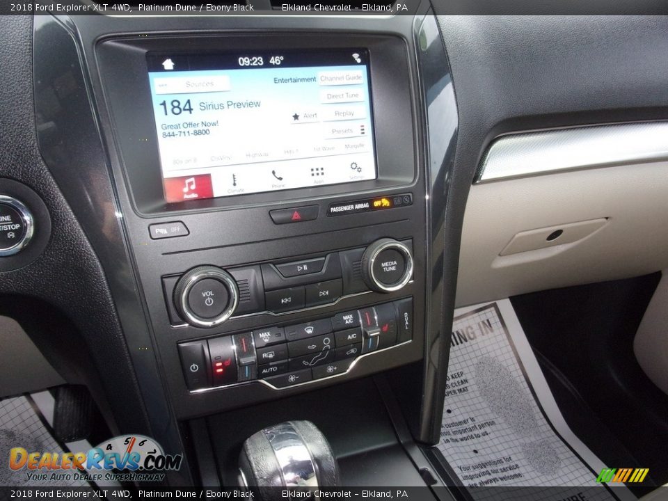 2018 Ford Explorer XLT 4WD Platinum Dune / Ebony Black Photo #27