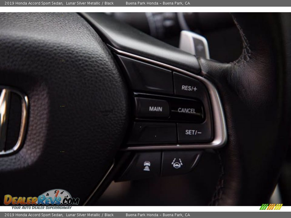 2019 Honda Accord Sport Sedan Lunar Silver Metallic / Black Photo #15