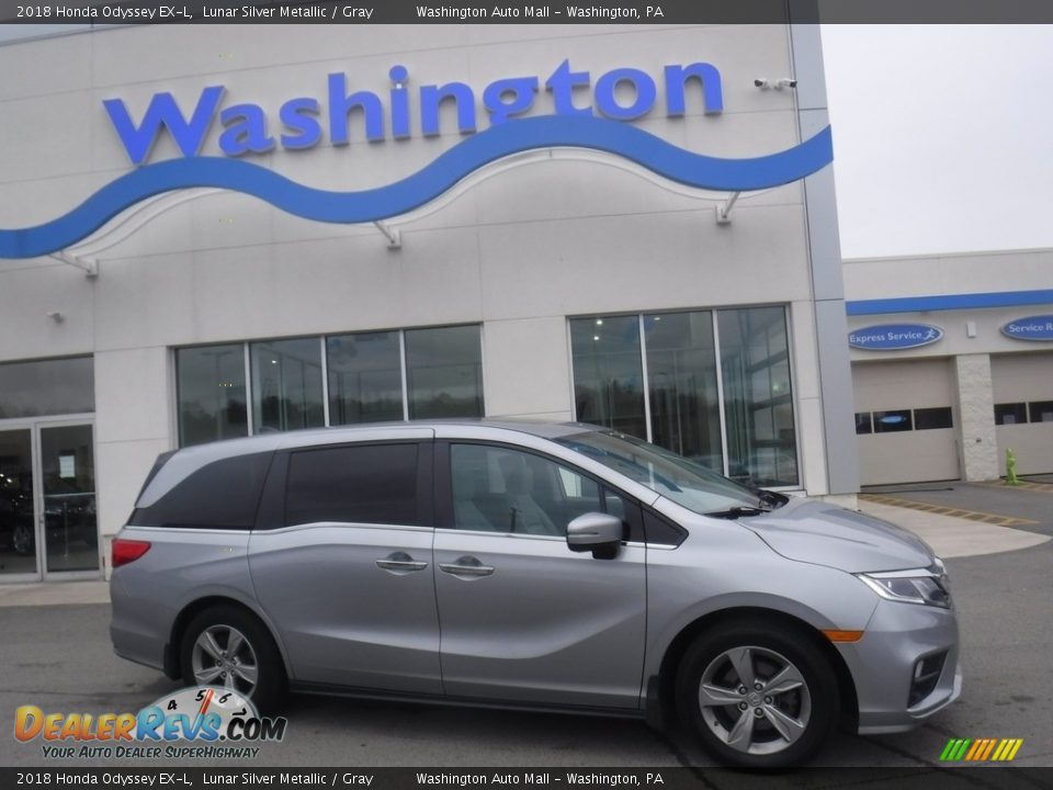 2018 Honda Odyssey EX-L Lunar Silver Metallic / Gray Photo #2