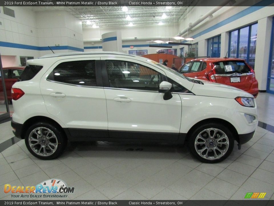 2019 Ford EcoSport Titanium White Platinum Metallic / Ebony Black Photo #4