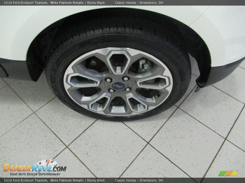 2019 Ford EcoSport Titanium White Platinum Metallic / Ebony Black Photo #5