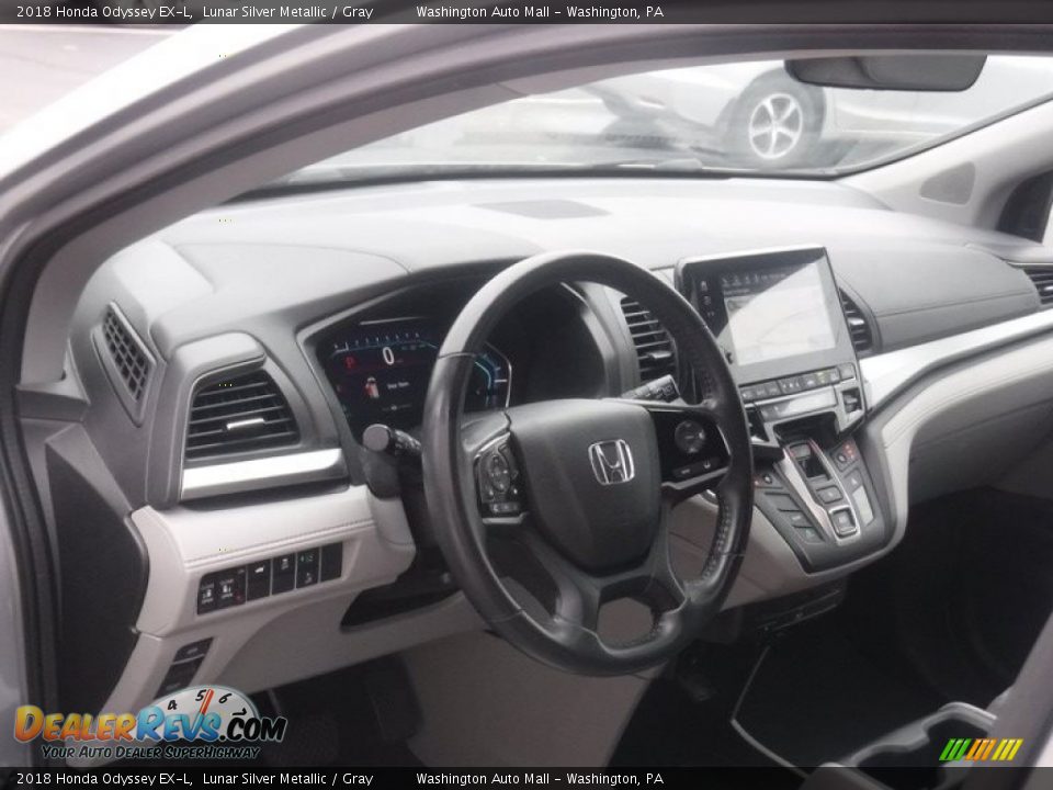 2018 Honda Odyssey EX-L Lunar Silver Metallic / Gray Photo #11