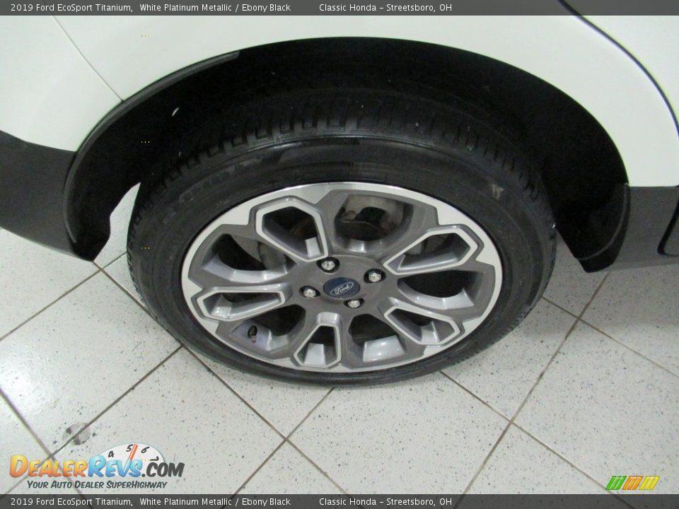 2019 Ford EcoSport Titanium White Platinum Metallic / Ebony Black Photo #6