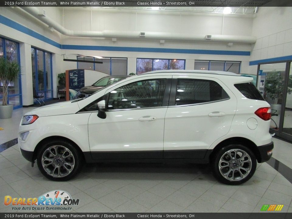 White Platinum Metallic 2019 Ford EcoSport Titanium Photo #10
