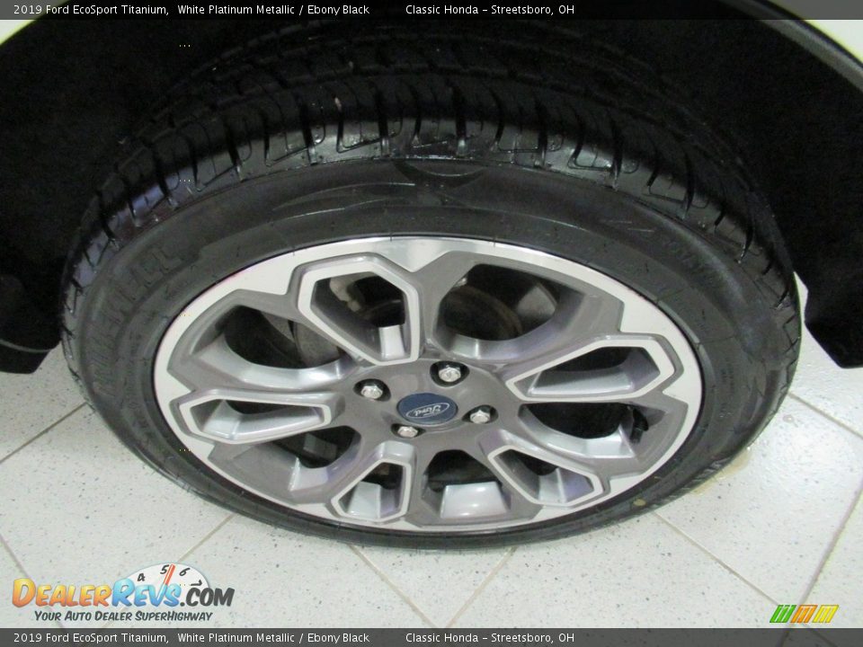 2019 Ford EcoSport Titanium White Platinum Metallic / Ebony Black Photo #11