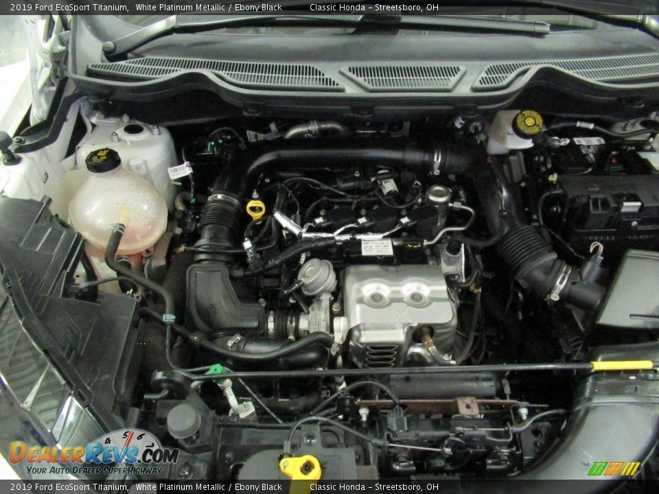 2019 Ford EcoSport Titanium White Platinum Metallic / Ebony Black Photo #12
