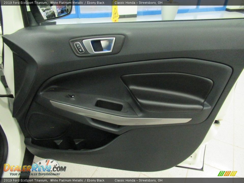 2019 Ford EcoSport Titanium White Platinum Metallic / Ebony Black Photo #13