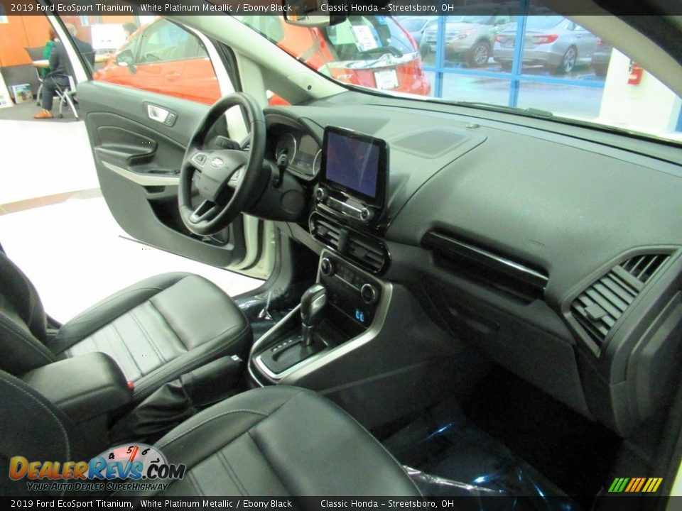 2019 Ford EcoSport Titanium White Platinum Metallic / Ebony Black Photo #14