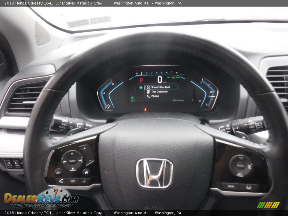 2018 Honda Odyssey EX-L Lunar Silver Metallic / Gray Photo #21