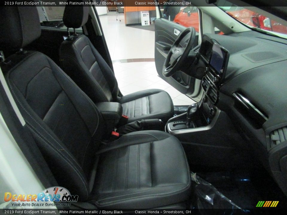 2019 Ford EcoSport Titanium White Platinum Metallic / Ebony Black Photo #15