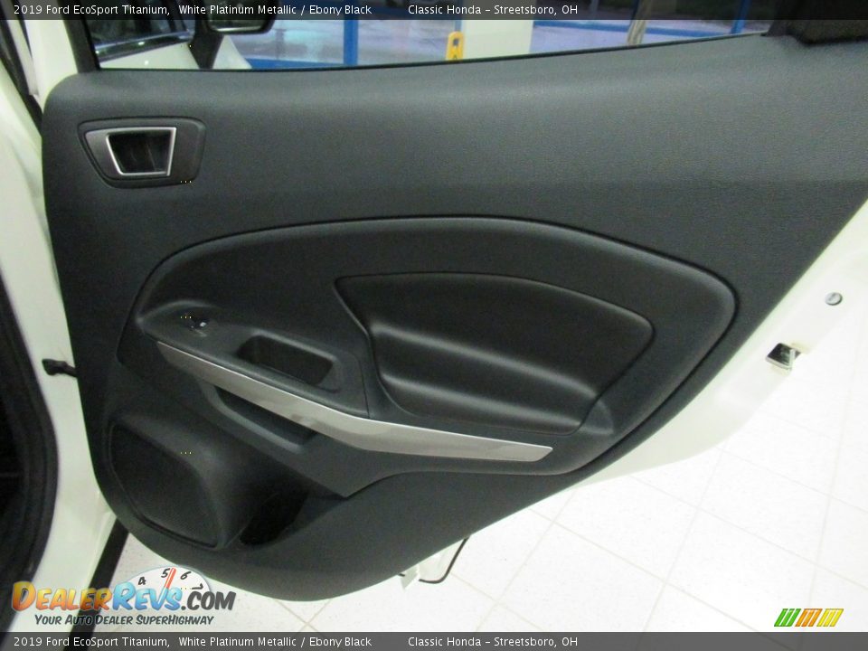 2019 Ford EcoSport Titanium White Platinum Metallic / Ebony Black Photo #16