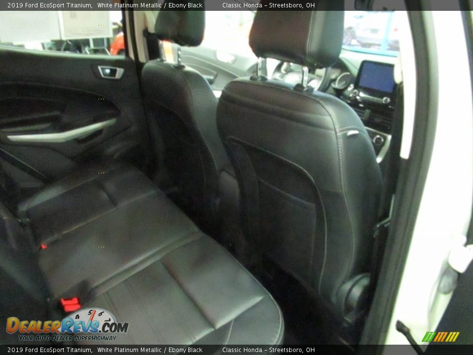 2019 Ford EcoSport Titanium White Platinum Metallic / Ebony Black Photo #17