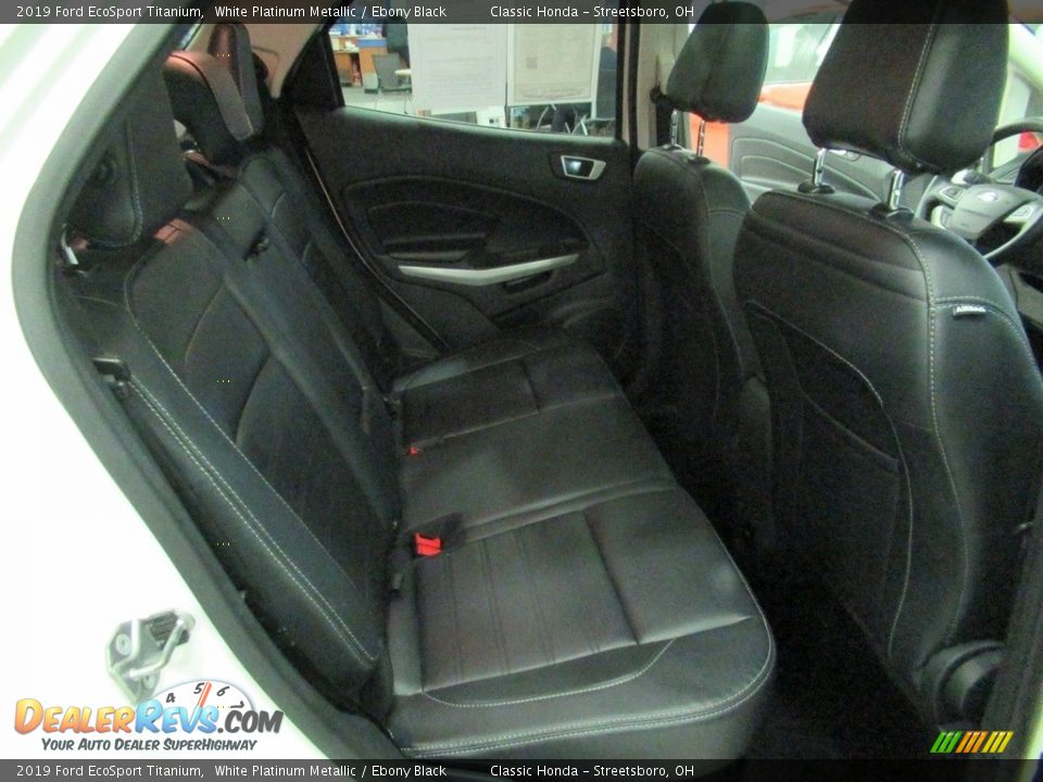 2019 Ford EcoSport Titanium White Platinum Metallic / Ebony Black Photo #18
