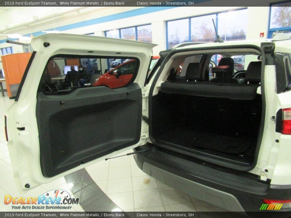 2019 Ford EcoSport Titanium White Platinum Metallic / Ebony Black Photo #19
