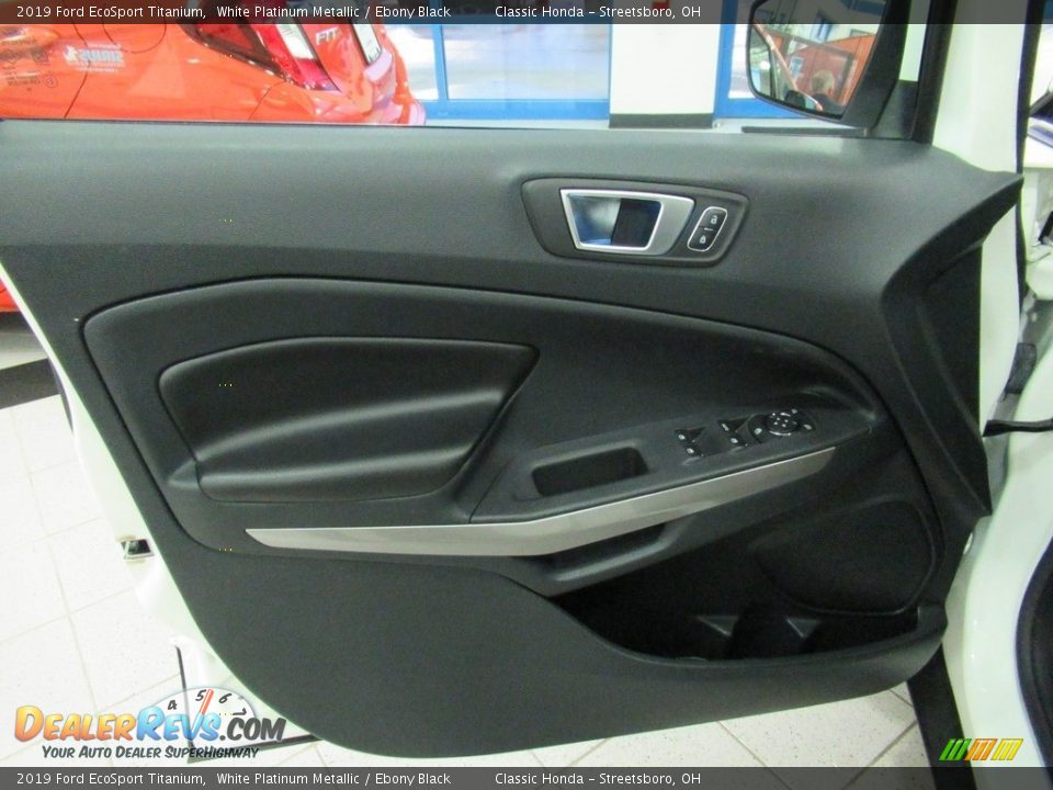 2019 Ford EcoSport Titanium White Platinum Metallic / Ebony Black Photo #24