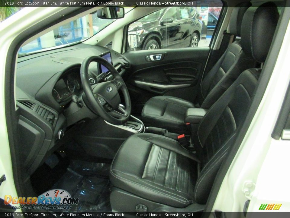 2019 Ford EcoSport Titanium White Platinum Metallic / Ebony Black Photo #26