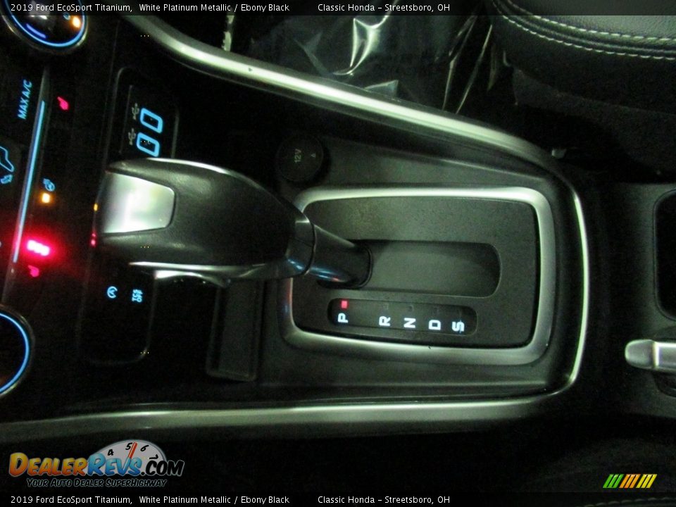 2019 Ford EcoSport Titanium White Platinum Metallic / Ebony Black Photo #30