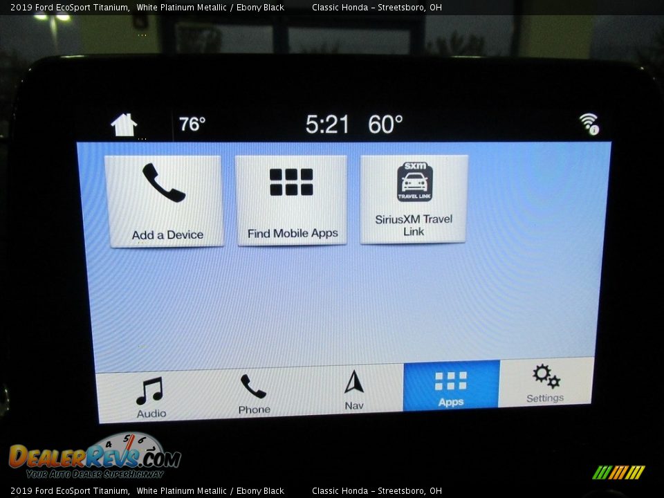 2019 Ford EcoSport Titanium White Platinum Metallic / Ebony Black Photo #35